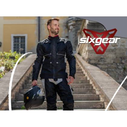 Geacă Moto din Textil SIXGEAR CHANNEL · Negru / Gri  - 11