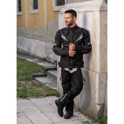 Geacă Moto din Textil SIXGEAR CHANNEL · Negru / Gri  - 5