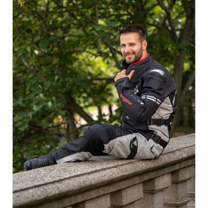 Geacă Moto din Textil SIXGEAR CHANNEL · Negru / Gri  - 7