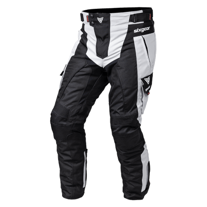 Pantaloni Moto din Textil SIXGEAR ADVANCE · Negru / Gri  - 0