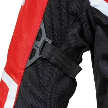 Geacă Moto de Vară din Textil SPEED UP PACE · Negru / Roșu  - 6
