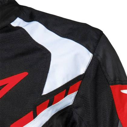 Geacă Moto de Vară din Textil SPEED UP PACE · Negru / Roșu  - 8