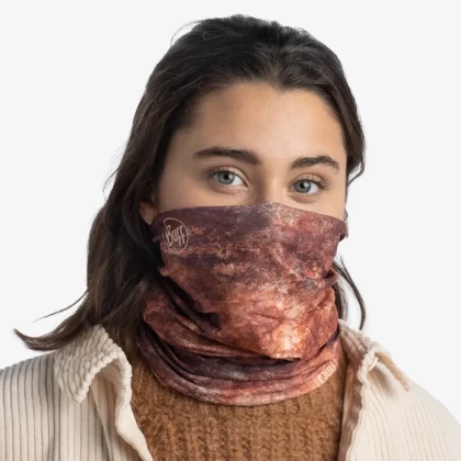 Bandană tubulară multifunctională BUFF ORIGINAL ECOSTRETCH BRAZ3 RUSTY · Maro / Portocaliu  - 4