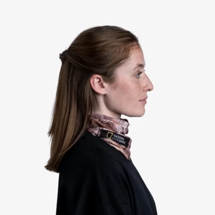 Bandană tubulară multifunctională BUFF ORIGINAL ECOSTRETCH NATIONAL GEOGRAPHIC DOWNY MULTI · Maro  / Mov  - 6