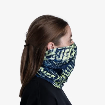 Bandană tubulară multifunctională BUFF ORIGINAL ECOSTRETCH HAVOC BLUE · Albastru / Verde  - 8