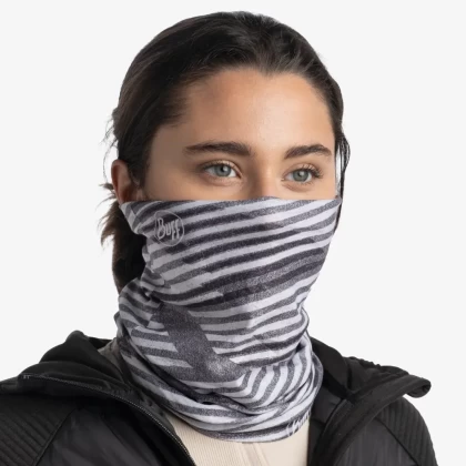 Bandană tubulară multifunctională BUFF ORIGINAL ECOSTRETCH MEITHER GREY · Gri  / Alb  - 4