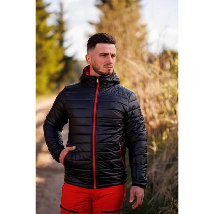 Geacă Puf cu Pene de Gâscă STRINDBERG 2146/3  · Albastru / Portocaliu  - 5