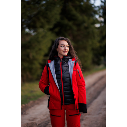 Geacă Outdoor / Schi Damă STRINDBERG 5131/3 3S DERMIZAX · Roșu / Negru  - 5