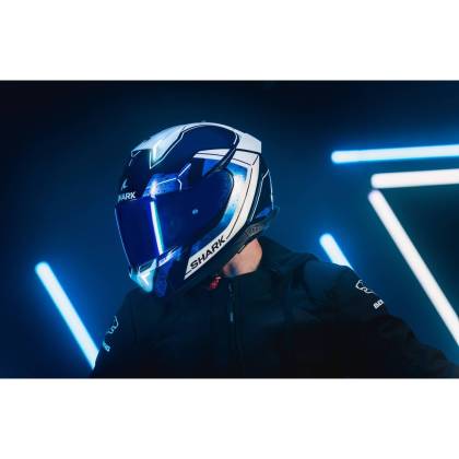 Cască Moto Integrală SHARK SKWAL i3 RHAD cu Lumini de Frână · Albastru / Gri  - 7