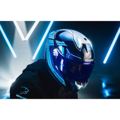 Cască Moto Integrală SHARK SKWAL i3 RHAD cu Lumini de Frână · Albastru / Gri  - 9