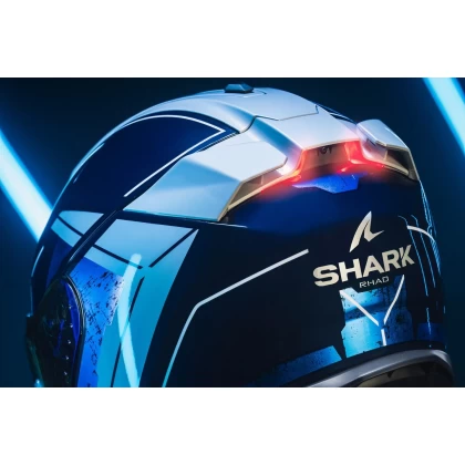 Cască Moto Integrală SHARK SKWAL i3 BLANK SP cu Lumini de Frână · Alb  - 10