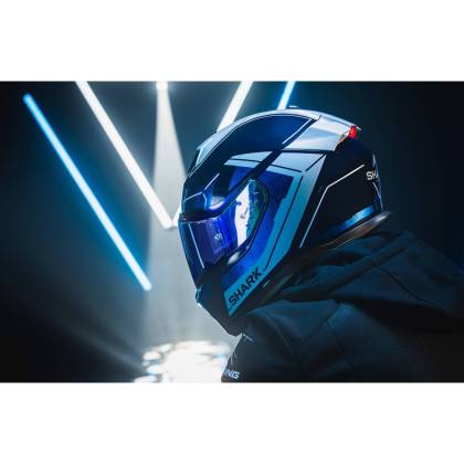 Cască Moto Integrală SHARK SKWAL i3 BLANK SP cu Lumini de Frână · Alb  - 7