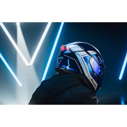 Cască Moto Integrală SHARK SKWAL i3 BLANK SP cu Lumini de Frână · Negru Mat  - 9