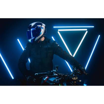 Cască Moto Integrală SHARK SKWAL i3 RHAD cu Lumini de Frână · Alb / Albastru / Roșu  - 9