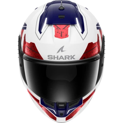Cască Moto Integrală SHARK SKWAL i3 RHAD cu Lumini de Frână · Alb / Albastru / Roșu  - 2