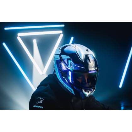 Cască Moto Integrală SHARK SKWAL i3 LINIK cu Lumini de Frână · Negru / Gri / Roșu  - 4