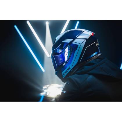 Cască Moto Integrală SHARK SKWAL i3 LINIK cu Lumini de Frână · Negru / Gri / Roșu  - 5