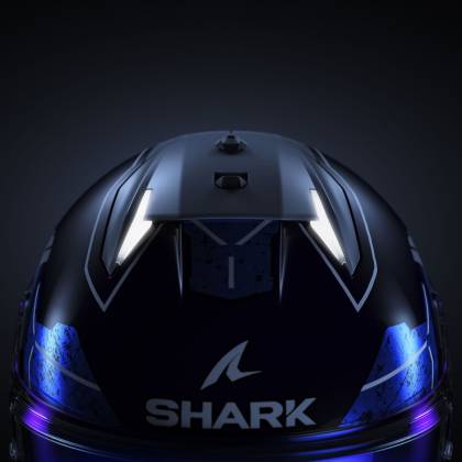 Cască Moto Integrală SHARK SKWAL i3 LINIK cu Lumini de Frână · Negru Mat / Gri / Galben  - 10