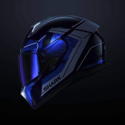 Cască Moto Integrală SHARK SKWAL i3 LINIK cu Lumini de Frână · Negru Mat / Gri  - 16