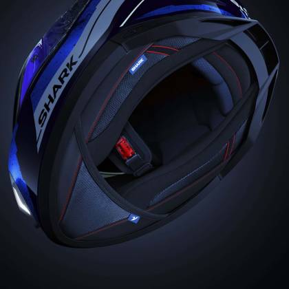 Cască Moto Integrală SHARK SKWAL i3 LINIK cu Lumini de Frână · Negru Mat / Gri / Roz  - 12