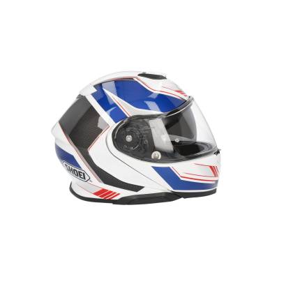 Cască Moto Flip-Up SHOEI NEOTEC 3 Grasp TC-10 · Alb / Albastru / Roșu  - 4