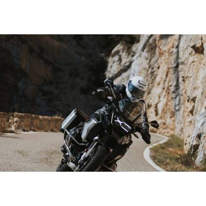 Cască Moto Flip-Up SHOEI NEOTEC 3 Satori TC-6 · Alb / Negru / Roșu  - 8