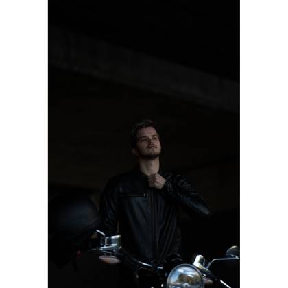 Geacă Moto din Piele RICHA NORMANDIE Mărimi Extra · Negru  - 5