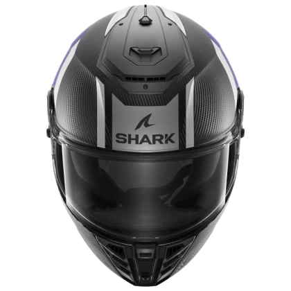 Cască Moto Integrală SHARK SPARTAN RS CARBON SHAWN MAT · Negru Mat / Gri / Albastru  - 2