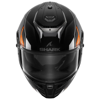 Cască Moto Integrală SHARK SPARTAN RS BYHRON MAT · Negru Mat / Gri / Portocaliu  - 2
