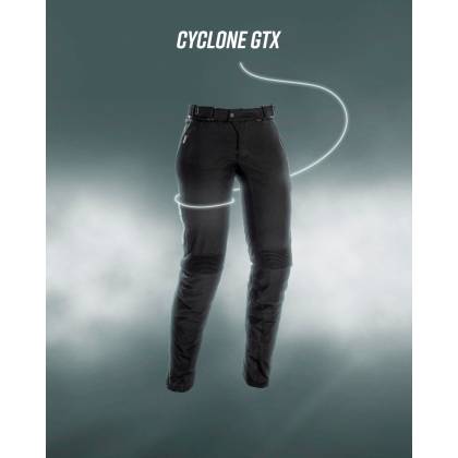 Pantaloni Moto Damă din Textil GoreTex RICHA CYCLONE · Negru  - 1