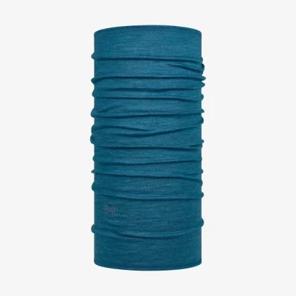 Bandană tubulară multifunctională BUFF ORIGINAL LIGHT WEIGHT MERINO WOOL DUSTY BLUE 