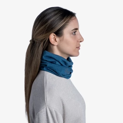 Bandană Tubulară Multifunctională BUFF ORIGINAL LIGHT WEIGHT MERINO WOOL DUSTY BLUE · Albastru  - 4