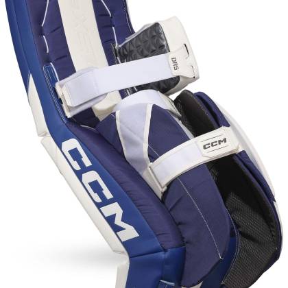Tibiere Hochei Portar, Senior, CCM EFLEX 6.9 · Alb / Albastru  - 4