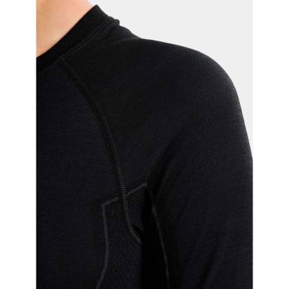 Bluză Termo Damă BRUBECK ACTIVE WOOL LS1281W · Negru  - 4
