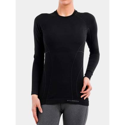 Bluză Termo Damă BRUBECK ACTIVE WOOL LS1281W · Negru  - 6