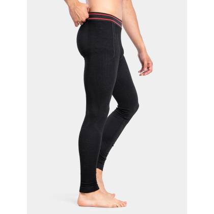 Pantaloni Termo BRUBECK ACTIVE WOOL LE1171M · Negru / Roșu  - 6