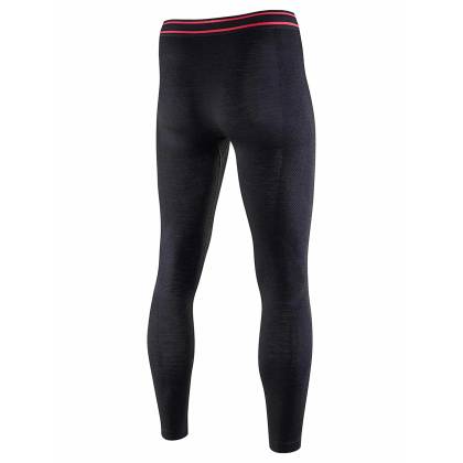 Pantaloni Termo BRUBECK ACTIVE WOOL LE1171M · Negru / Roșu  - 4