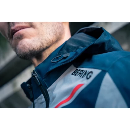 Geacă Moto din Textil GoreTex BERING AUSTRAL GTX · Gri / Albastru / Roșu  - 11
