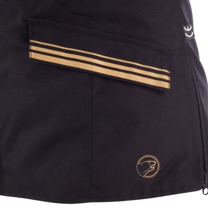 Geacă Moto Damă din Textil BERING LADY SHINE · Negru / Auriu  - 4