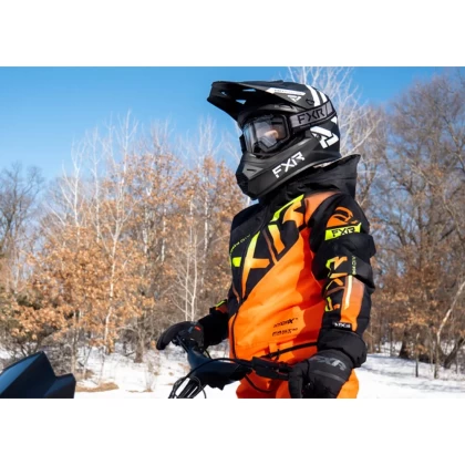 Cască Enduro - Cross Copii FXR RACING LEGION · Negru Mat / Roșu / Galben  - 8