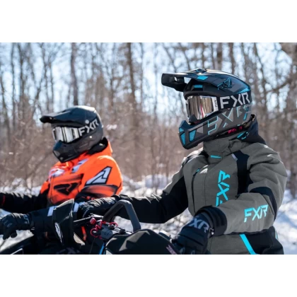 Cască Enduro - Cross - Snowmobil FXR RACING CLUTCH EVO 2023 · Negru / Roz  - 5