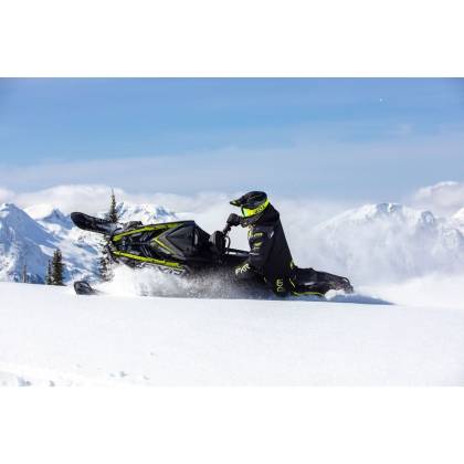 Cască Enduro - Cross - Snowmobil FXR RACING HELIUM CARBON W / QUICK RELEASE BUCKLE 2023 · Negru / Verde-Flou  - 6