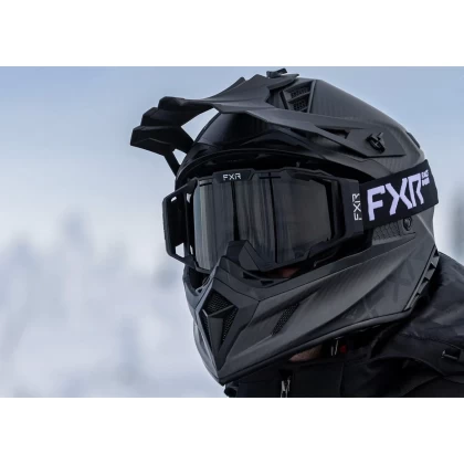 Cască Enduro - Cross - Snowmobil FXR RACING HELIUM CARBON W / D-RING 2022 · Negru  - 5