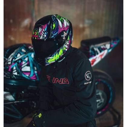 Cască Moto Integrală SHARK SPARTAN RS SHAYTAN · Negru / Verde / Gri  - 5