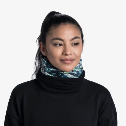 Bandană Tubulară Multifunctională BUFF ORIGINAL POLAR PUR3 MULTI · Negru / Verde  - 5