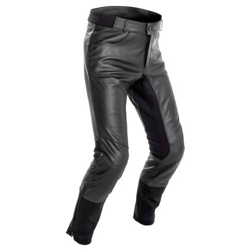 Pantaloni Moto din Piele Naturală RICHA BOULEVARD · Negru 