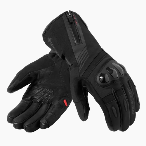 Mănuși Moto din Piele Naturală & Textil GoreTex TAURUS 2 GTX · Negru 