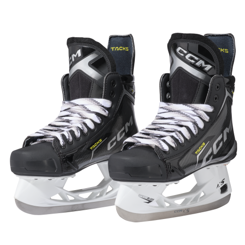 Patine Hochei Jucător, Intermediar, CCM TACKS XF 70 Lată · Negru / Gri / Galben 