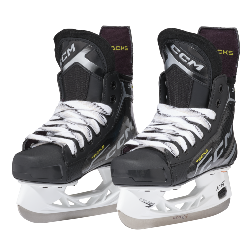 Patine Hochei Jucător, Junior, CCM TACKS XF 70 Regular · Negru / Gri / Galben 