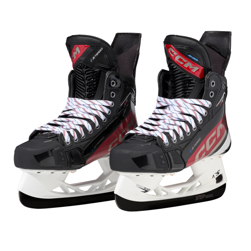 Patine Hochei Jucător, Intermediar, CCM JETSPEED FT6 PRO Conică · Negru / Auriu / Roșu 